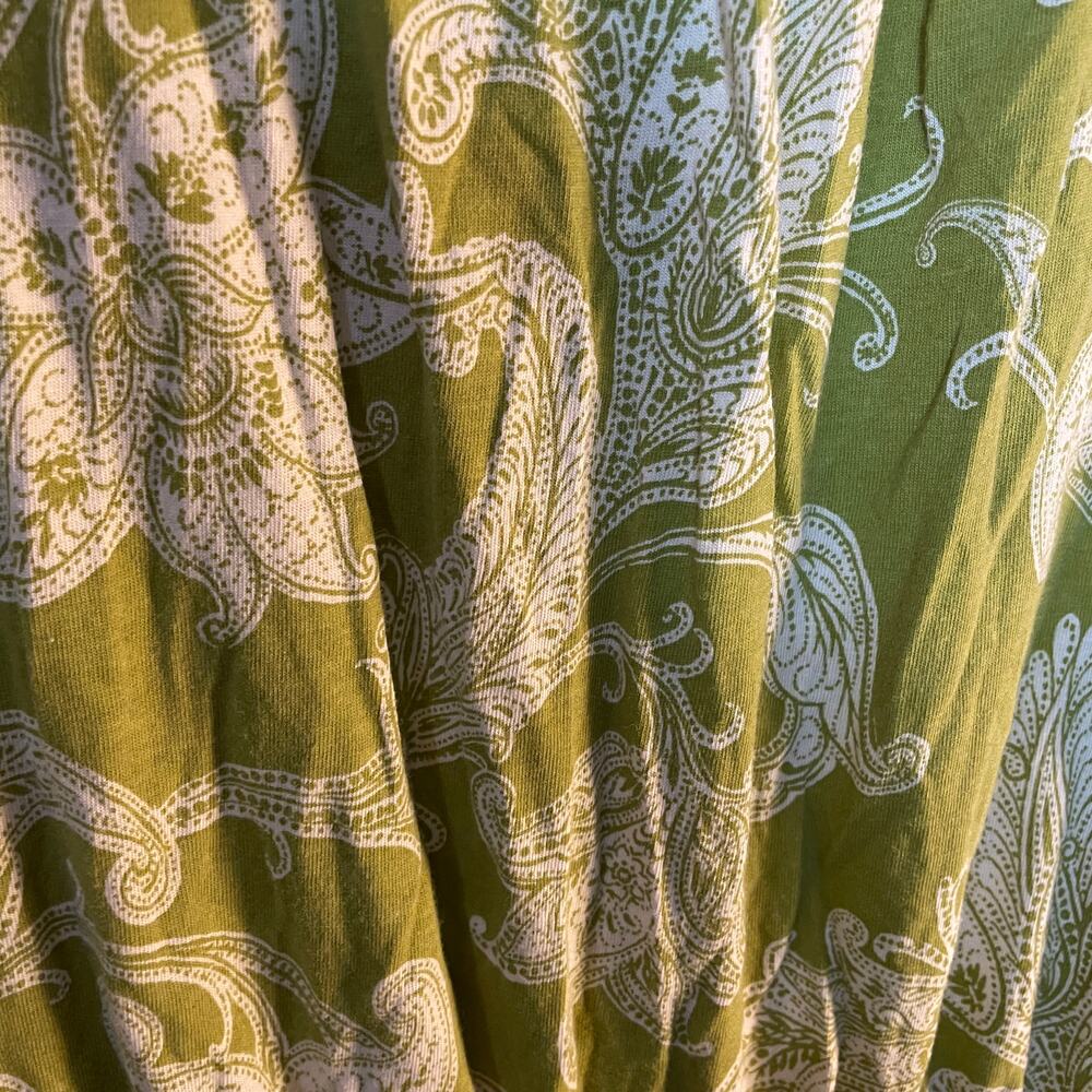 Daily Practice by Anthropologie Green Floral Paisley Mini Dress SZ Large EUC - Picture 16 of 16
